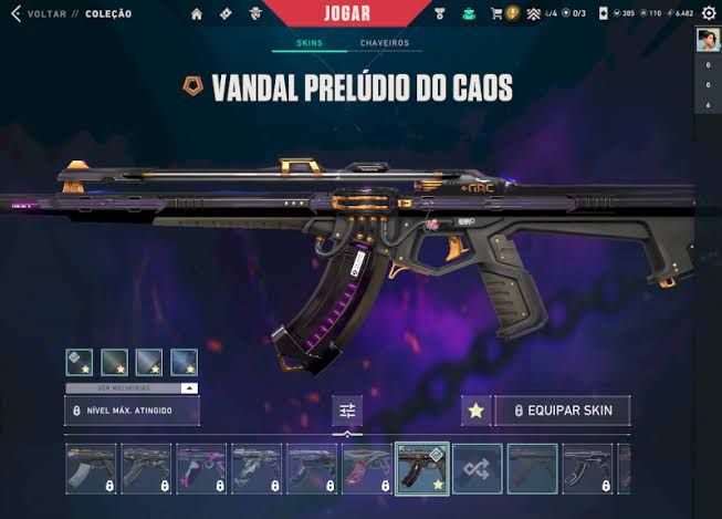 Conta de valorant com várias skins super raras!