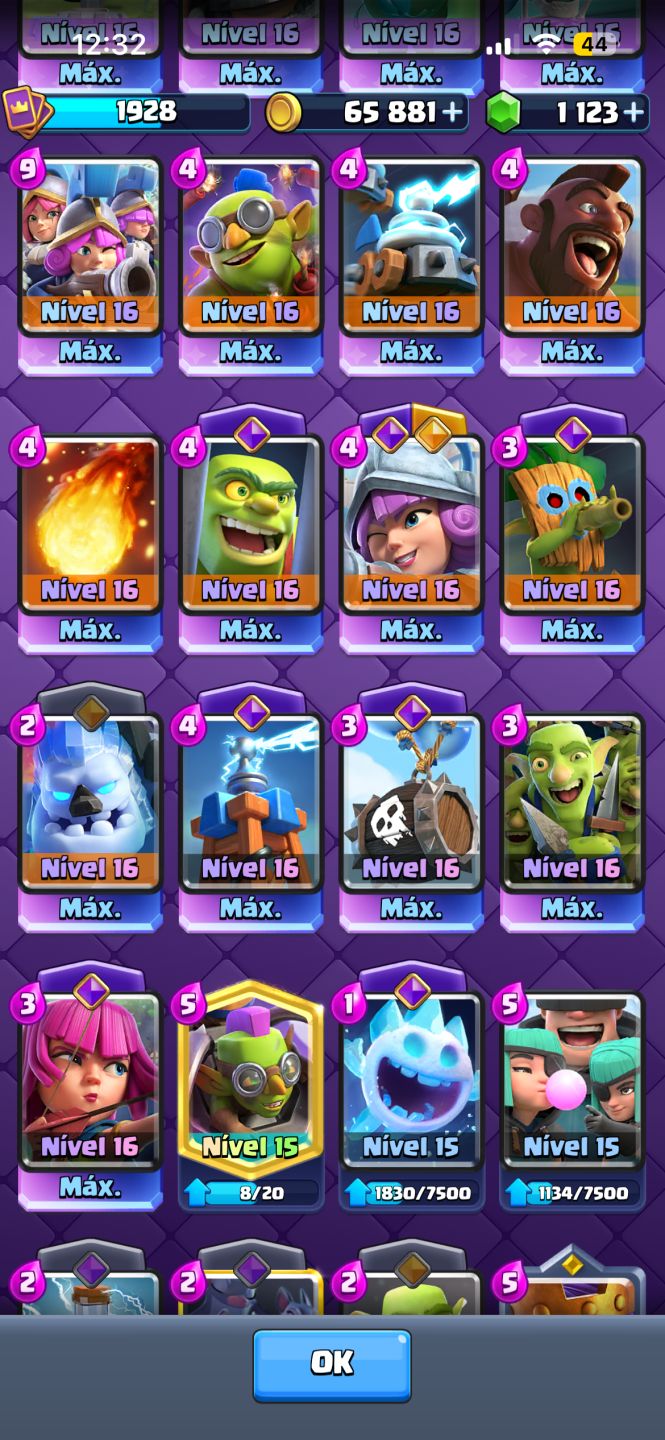 Conta Clash Royale conta upaderrima