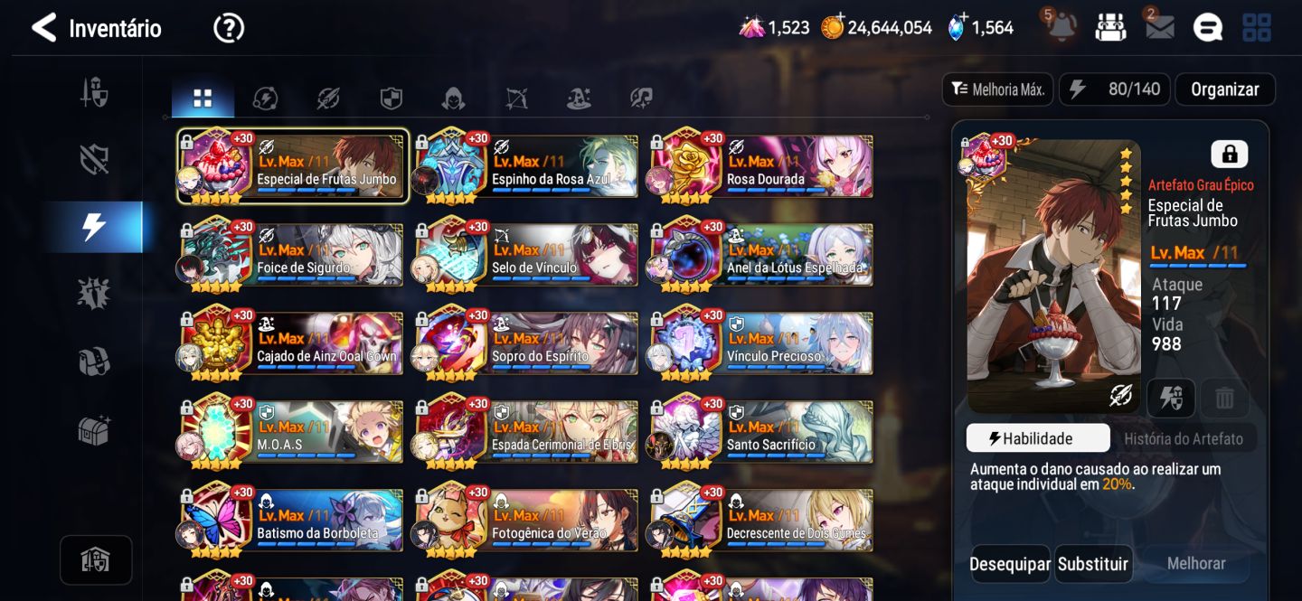 Conta Epic 7 Late Game (spd alta)