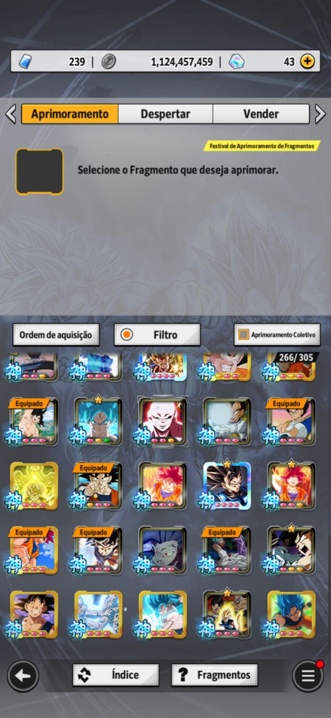 Conta dragon ball legends ótima pra começar