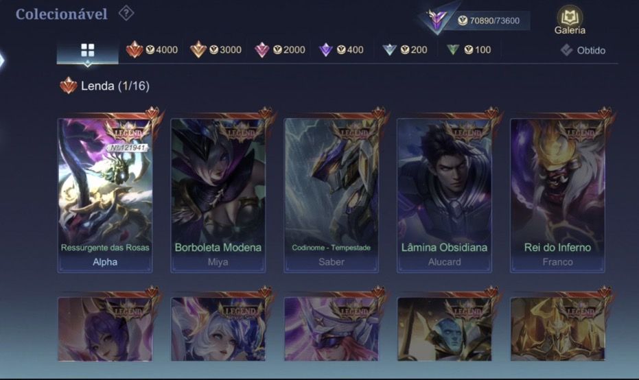 Conta com iori, leona, k dash, selena, alpha