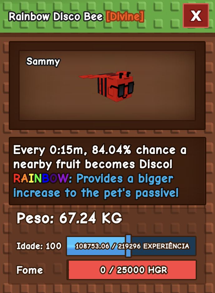 (10 PETS) GROW A GARDEN TODOS HUGE E RAINBOW