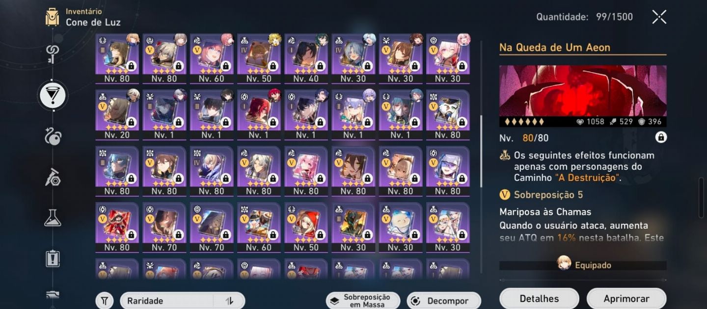 Promoçao Conta End Game Honkai Star Rail. FULL Build