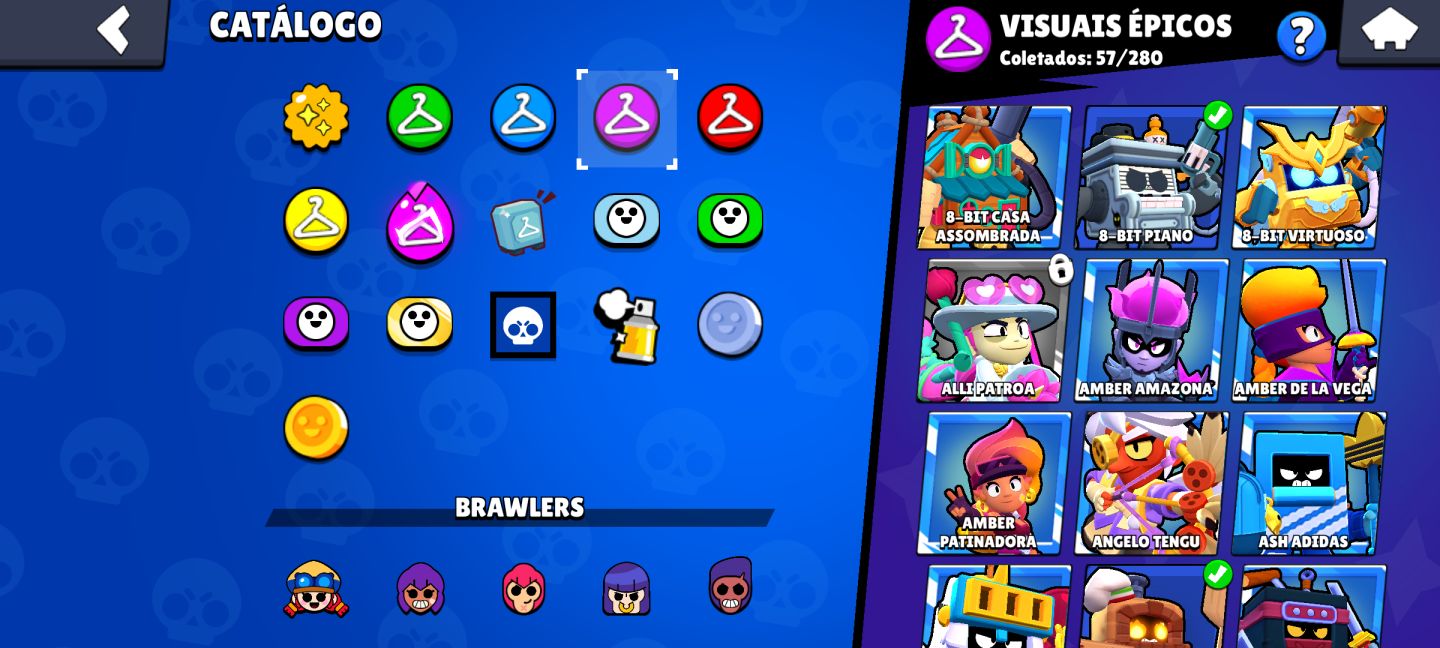CONTA DE BRAWL STARS | 22k de moeda e 90 brawler