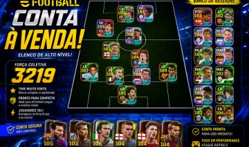 Conta eFootball Mobile Força Coletiva 3219