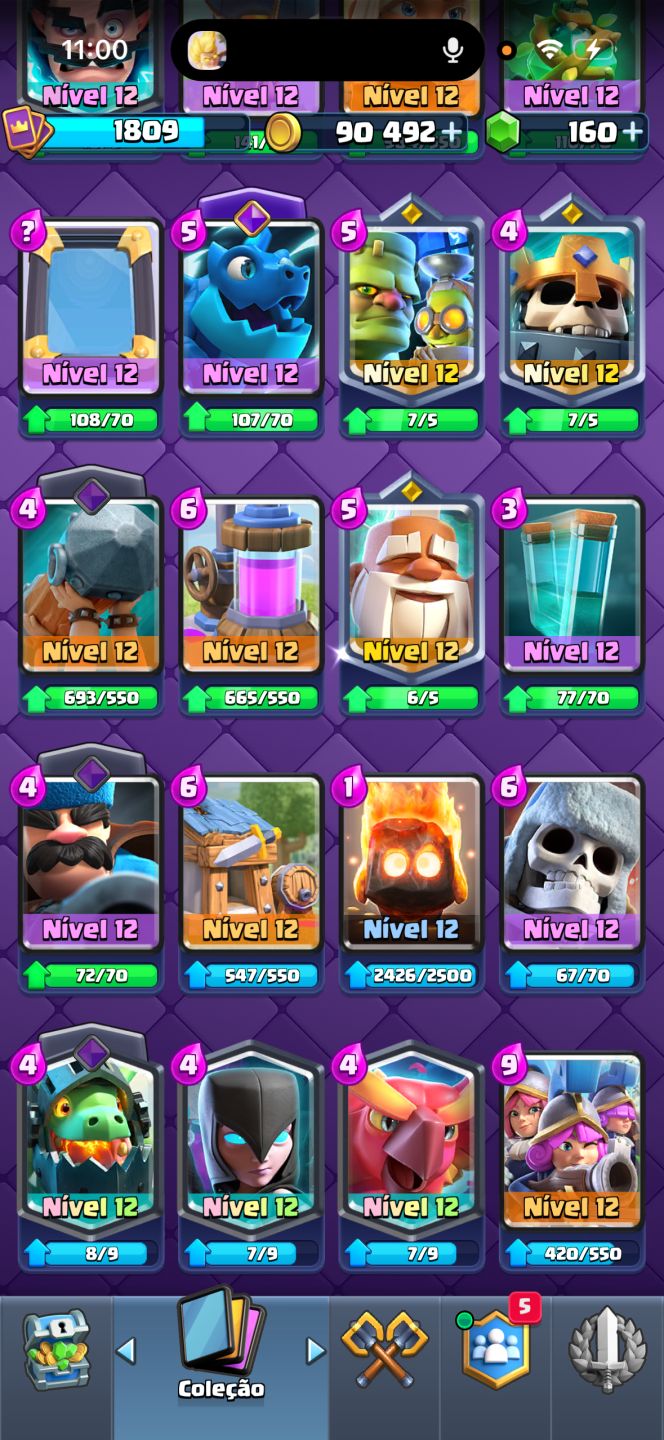 CONTA DE CLASH ROYALE FULL ARENA