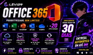 (MAIS BARATO) MICROSOFT OFFICE 365 (30 DIAS) | WORD + EXCEL + 1TB ONEDRIVE