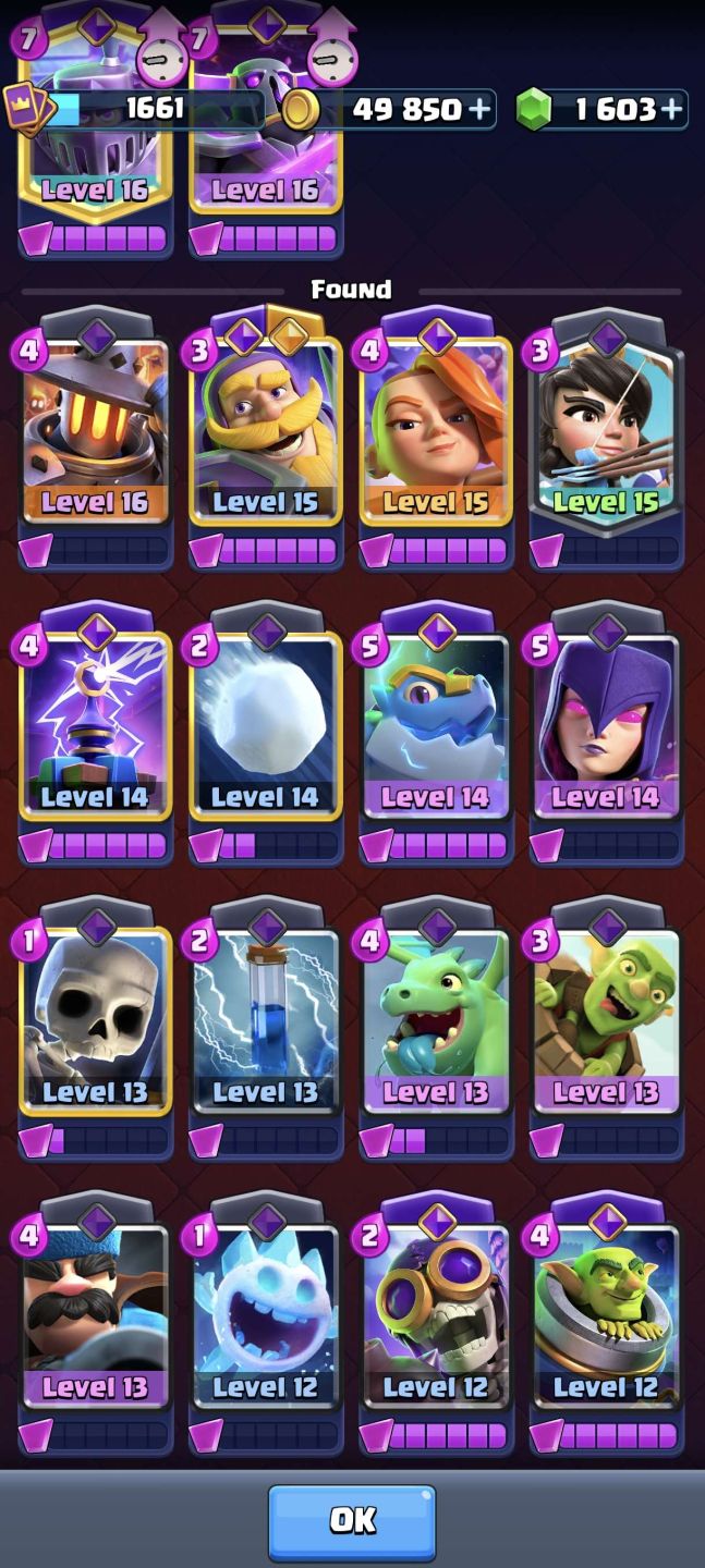 CLAHS ROYALE 17 EVOLUÇÕES | 4 HERÓIS | 1.353 GEMAS | 7 FRAGMENTOS DE EVO