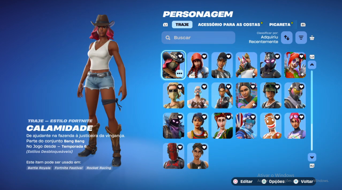 Conta Fortnite + Salve o Mundo OG (com Travis, Neymar e etc...) + 1.400 Vbucks