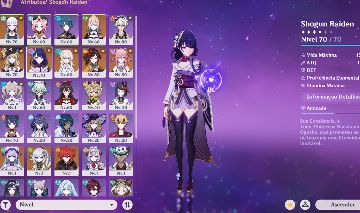 AR54 | Raiden + Nahida + Ayaka + Yae Miko + Navia + Chiori + Atlas 5
