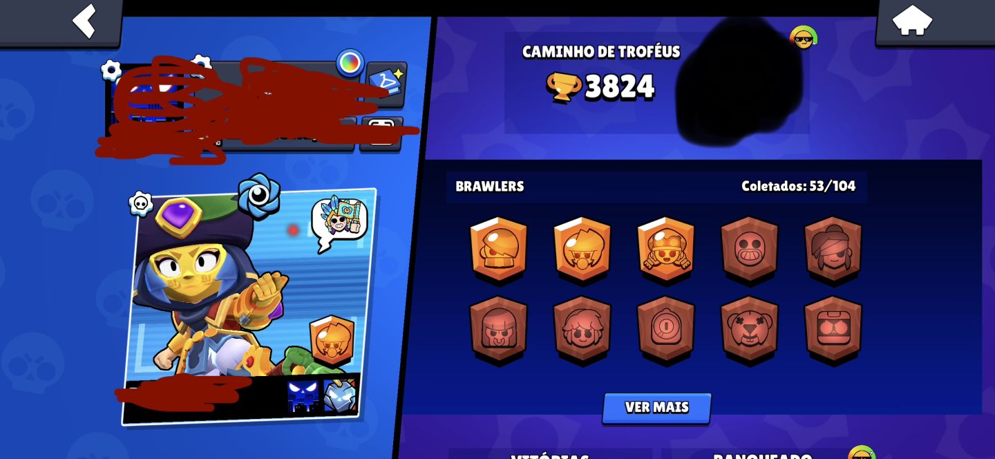 Conta de Braw Stars, ela é para iniciar tem mts brawlers por ser iniciante
