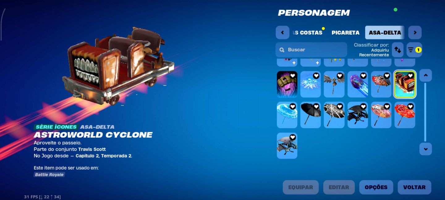 Conta fortnite com skins tryhard e OG Valor negociável pra sair rápido