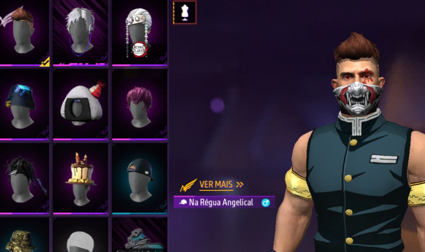 Conta de ff com 6 anos de idade e cabelo angelical