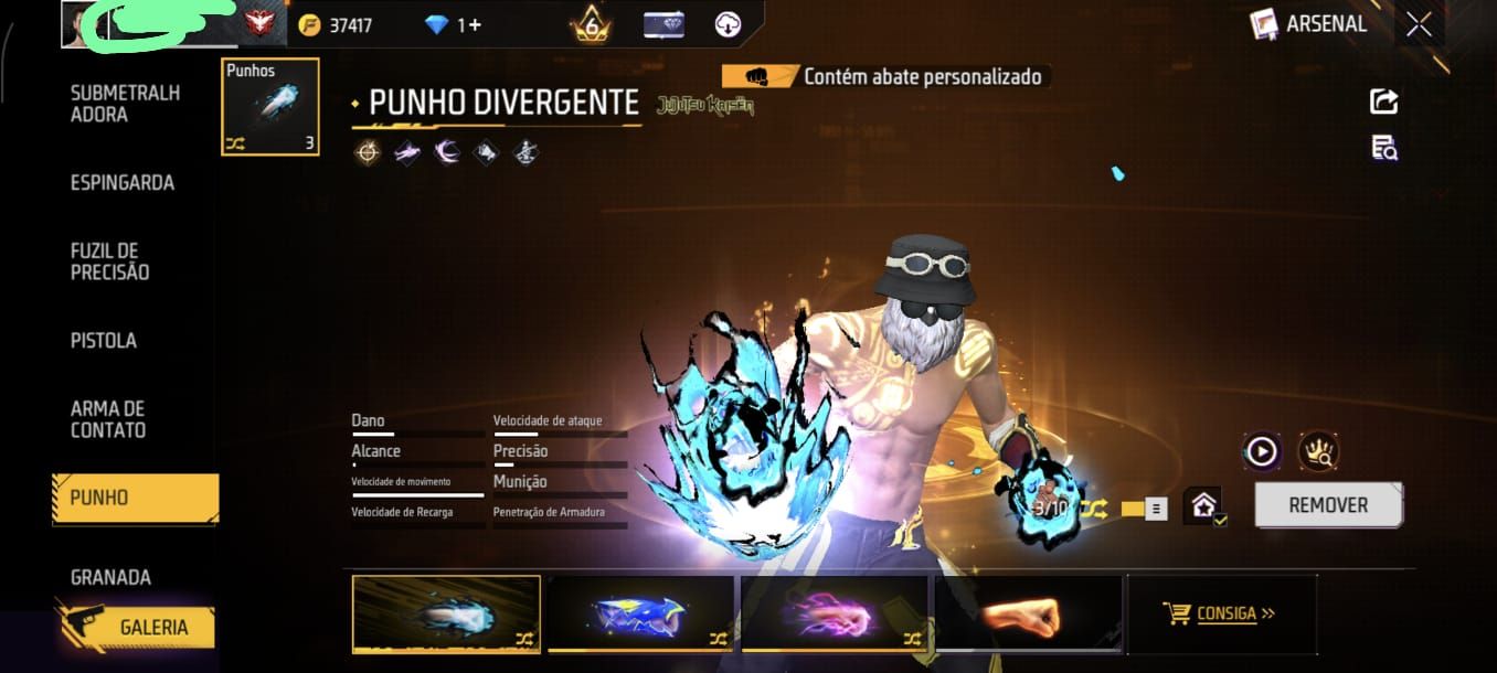 Conta de ff prime 6 muito gemada, com muitas coisas.