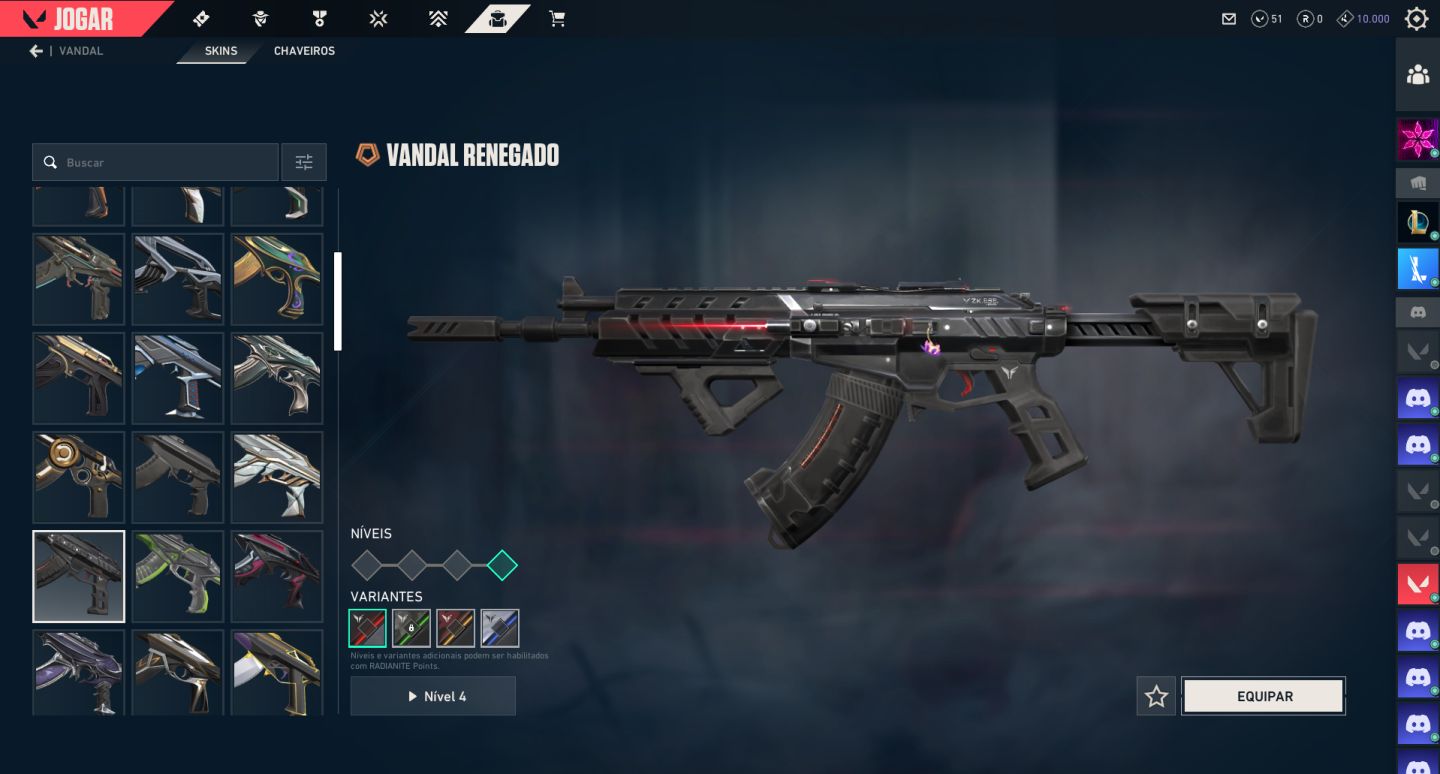Conta Valorant +de40 skins