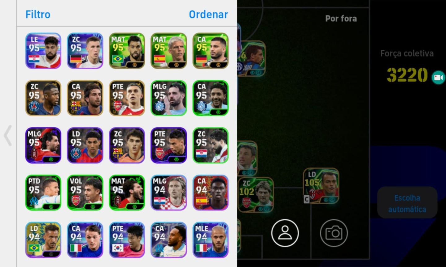 CONTA EFOOTBALL RARA! KAKA BUGADO + BAGGIO PRIME + CAFU + OSHIMEN E+++!