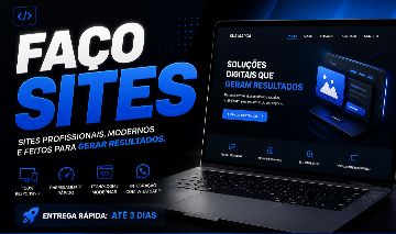 FAÇO SEU SITE PROFISSIONAL | EM ATÉ 3 DIAS
