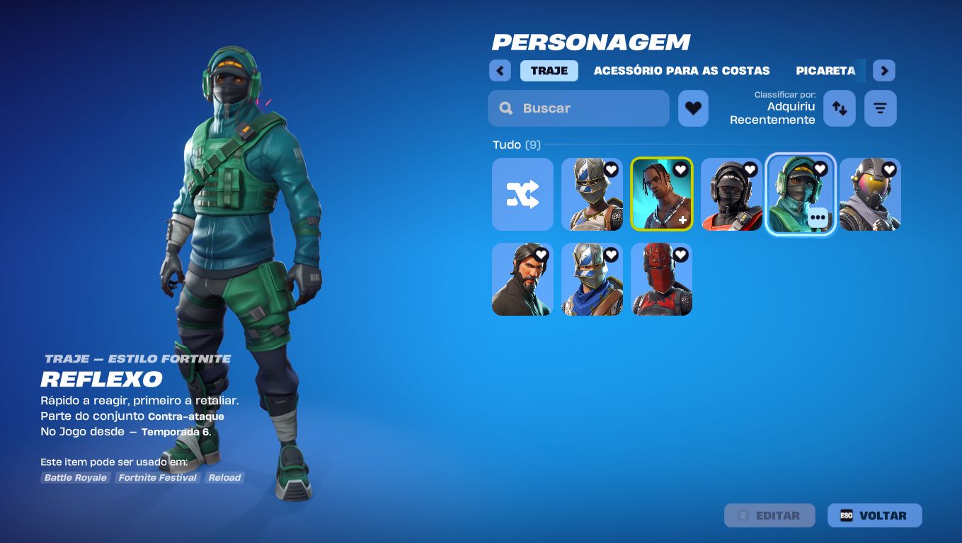 Conta Fortnite 226 SKINS-Travis Scott+Cavaleiros Season 2+SALVE O MUNDO FUNDADOR