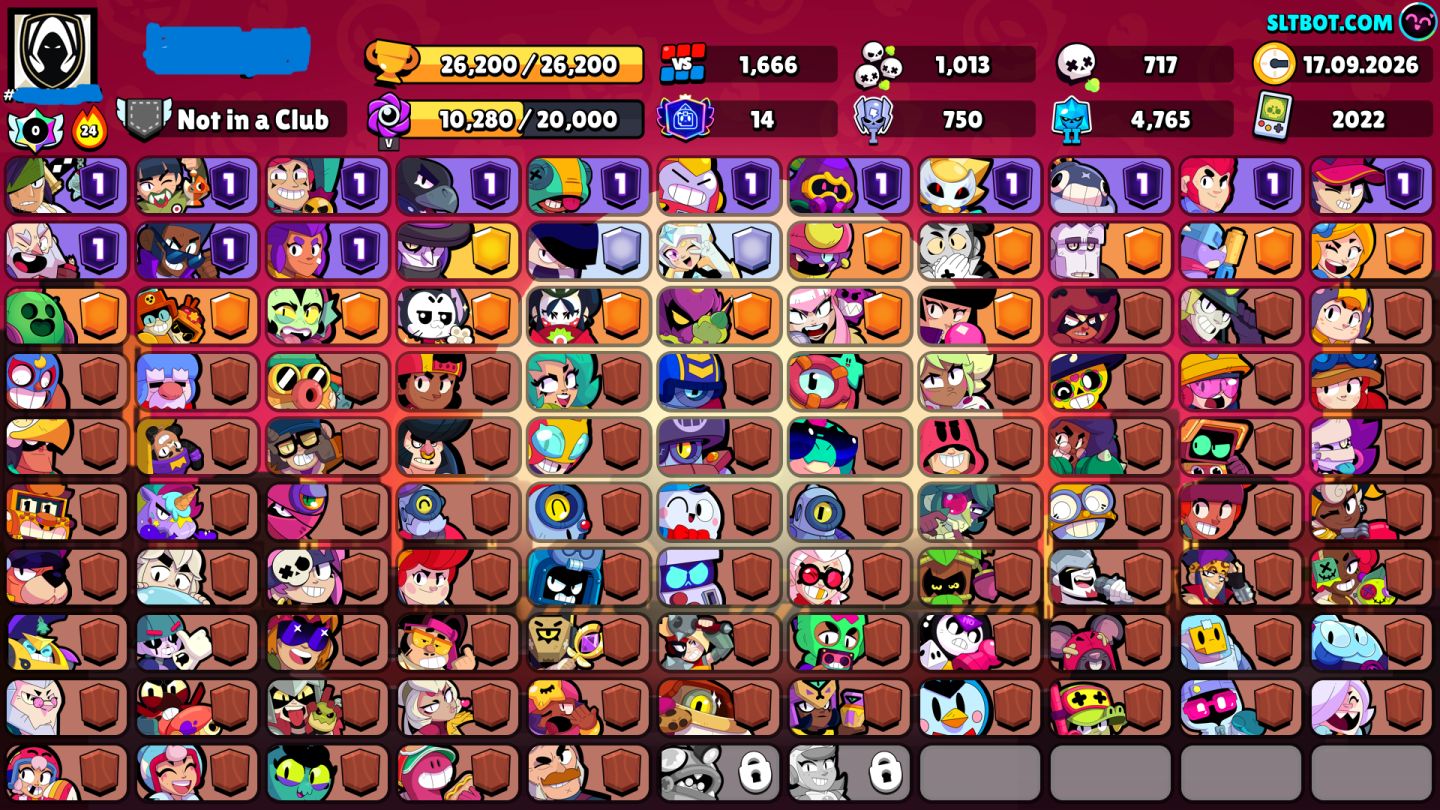 Conta de brawstars rara com 400+ gemas e diversas skins raras