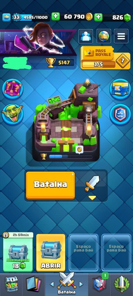 Conta de Clash Royale