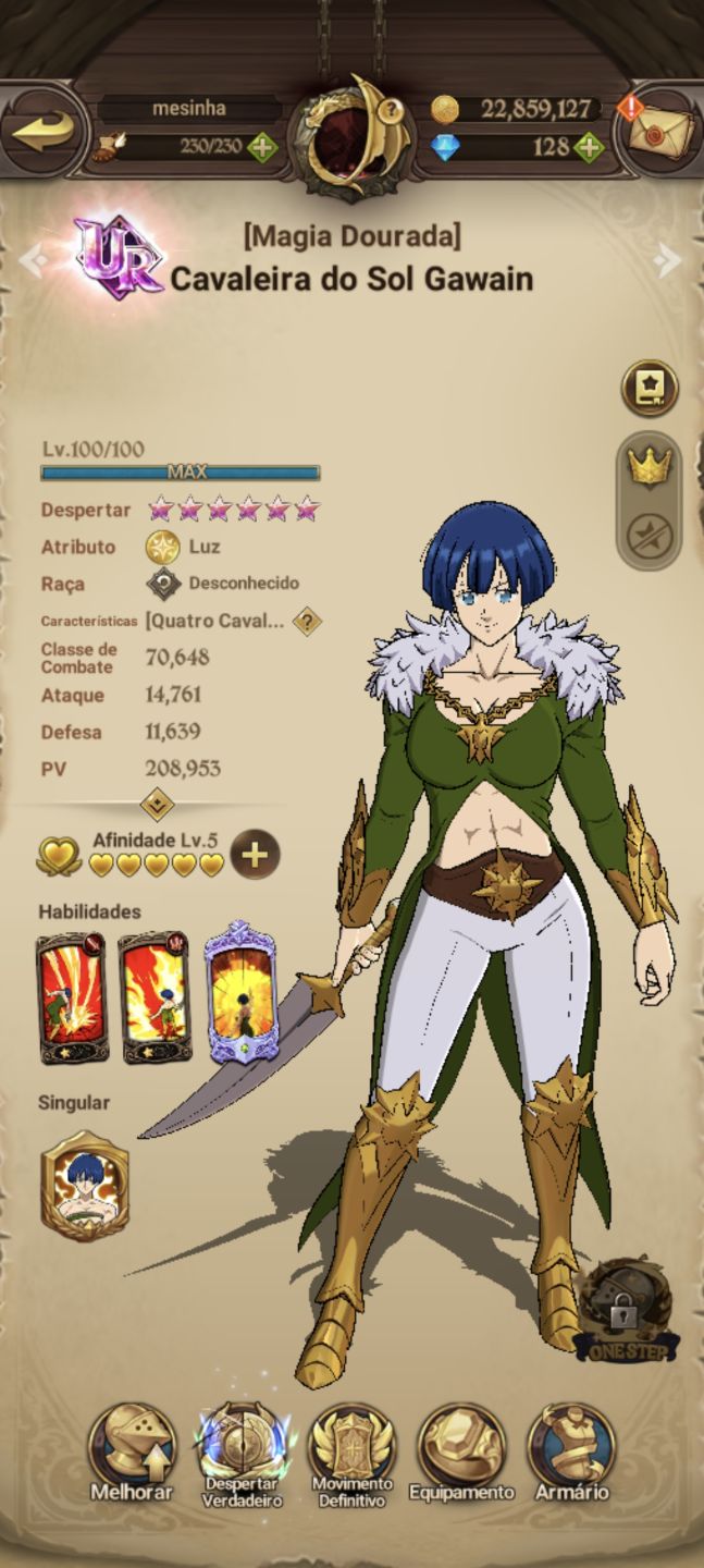 | Conta 7DS Grand Cross | Gawain, Collabs + IF's | Campeão V | 11.2M+ BOX |