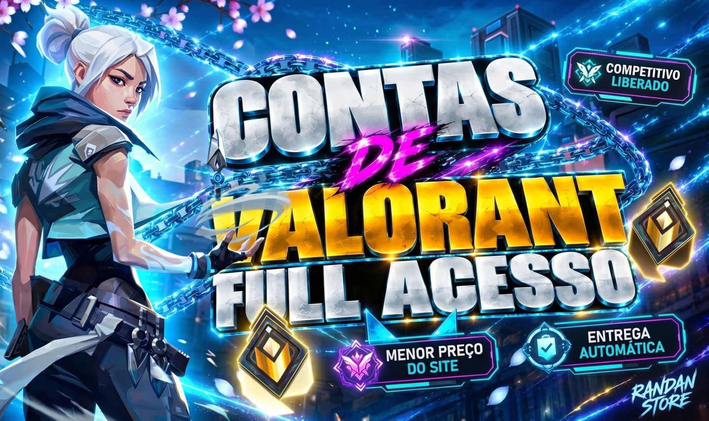 COMBO 2 CONTAS FULL ACESSO VALORANT - COMPETITIVO LIBERADO - REGIÃO GLOBAL