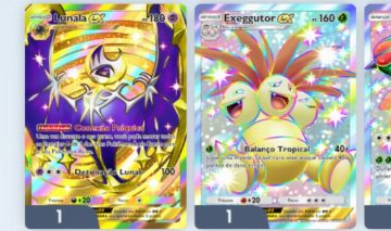 Conta com lunala ex dourada e muitas cartas ex e decks