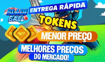 (MENOR PREÇO)TOKENS E ITENS BLADE BALL-24 HORAS ON (TEMOS AS GAMEPASS DA SEMANA)