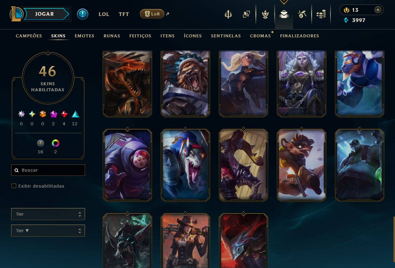 [ACESSO IMEDIATO] PAX Sivir 46 Skins 139 Campeões