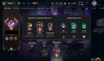 CONTA LOL COM 839 SKINS / CONTA DE 2014 / FULL ACESSO