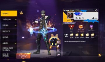 CONTA DE FREE FIRE com muitas skins