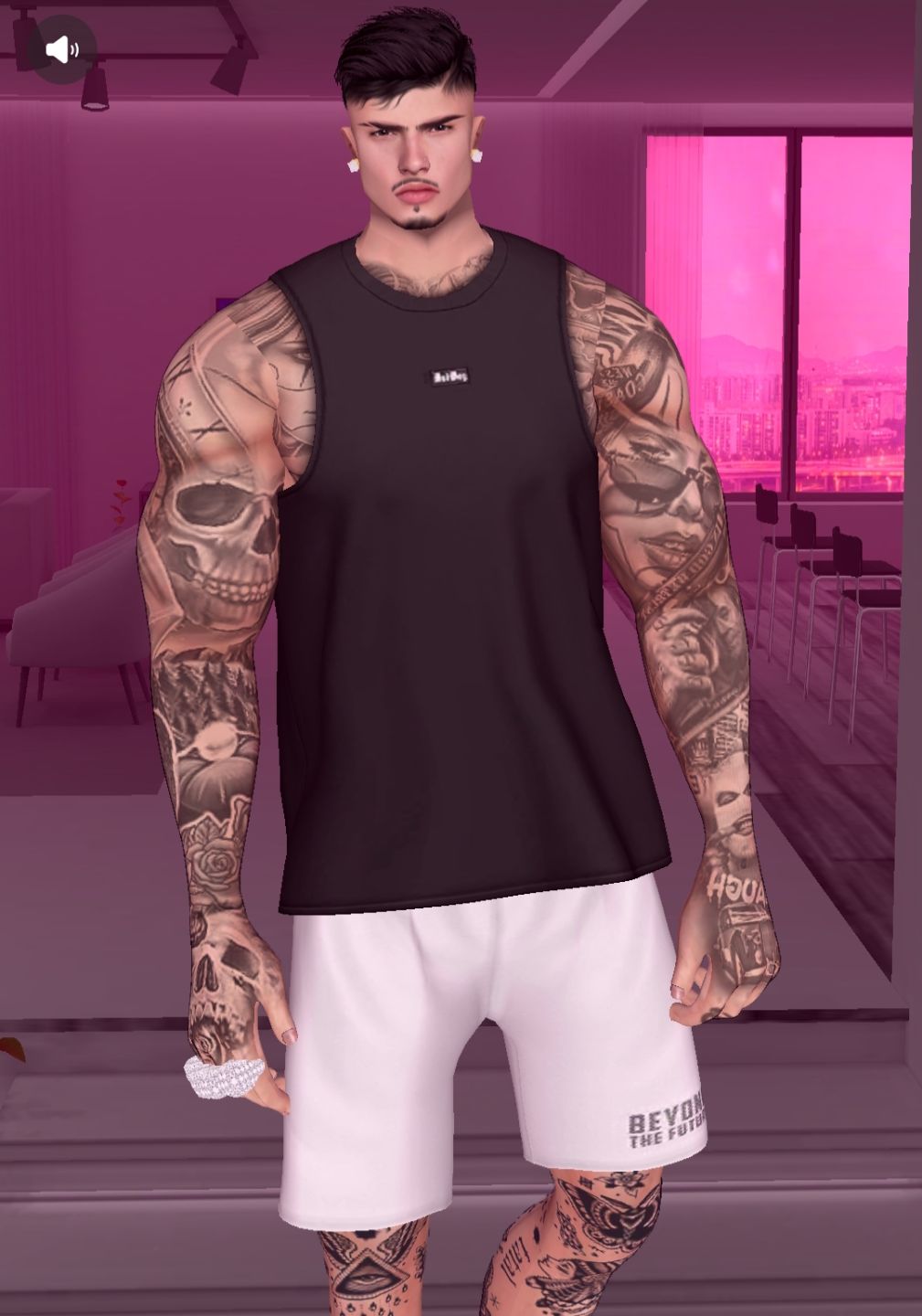 IMVU MASCULINA COM AP |AG |NFT| NU| SALA +200 ITENS