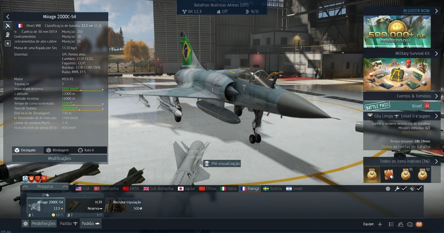 Vende-se conta war thunder nv 100 pronta para uso