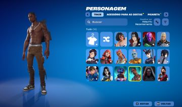 CONTA FORTNITE TRAVIS SCOTT RARA