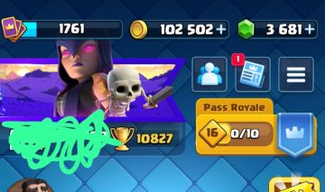 CONTA DE CLASH ROYALE FULL ACESSO 10827K - TODAS AS CARTAS - TORRE NIVEL 15