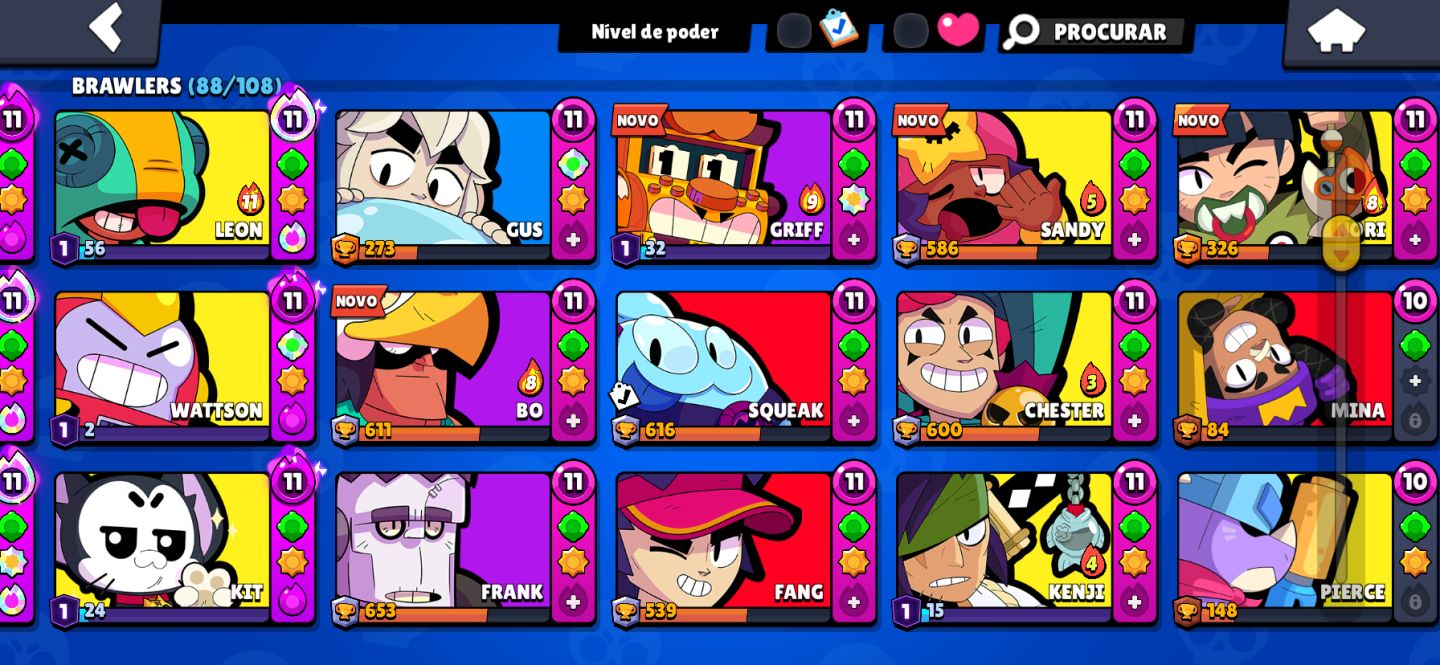 Conta Brawl Stars +38K, 88 Brawlers, Prestígio 18, 31 Nível 11, Conta Gmail!