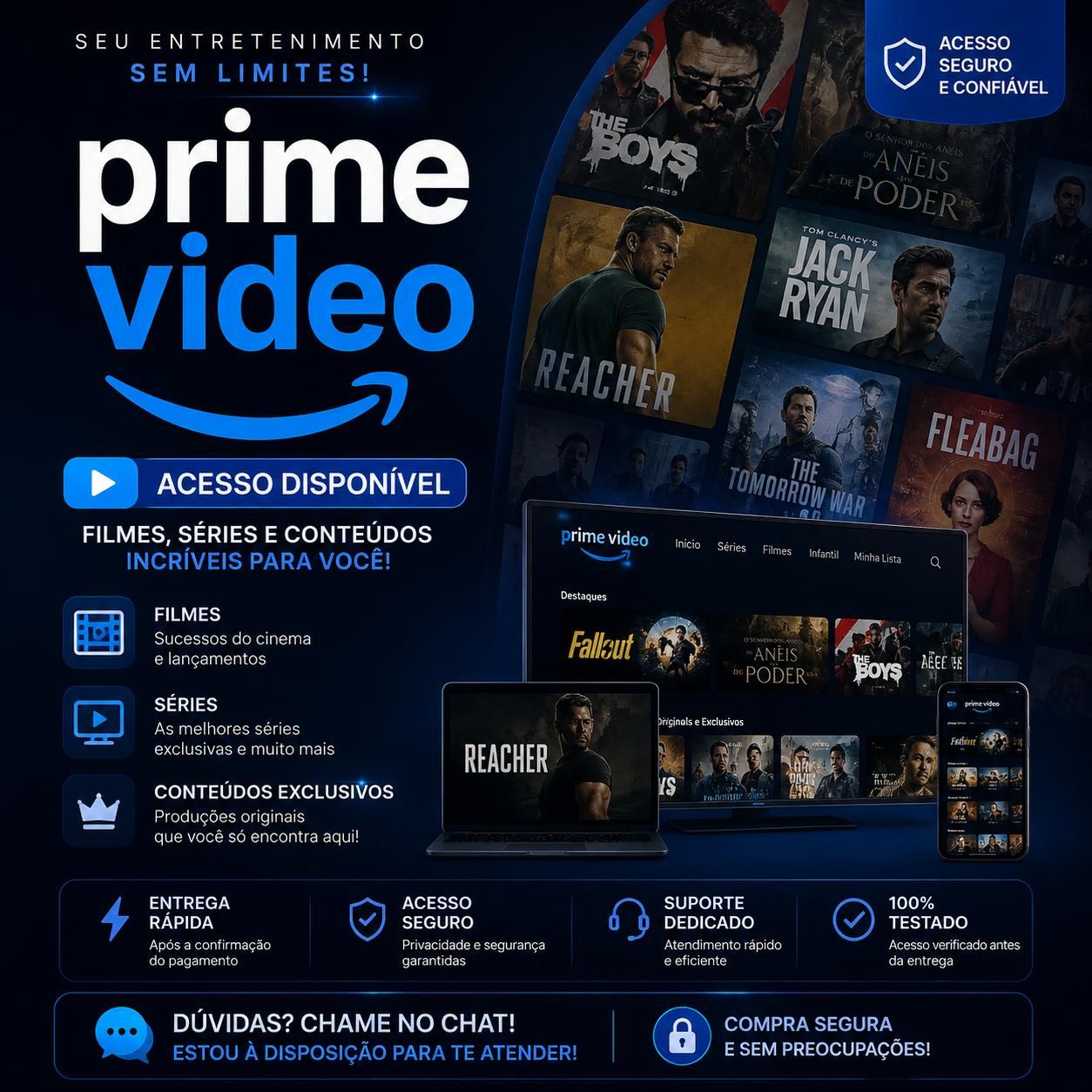 PRIME VIDEO | TELA PRIVADA | 30 DIAS DISPONÍVEL