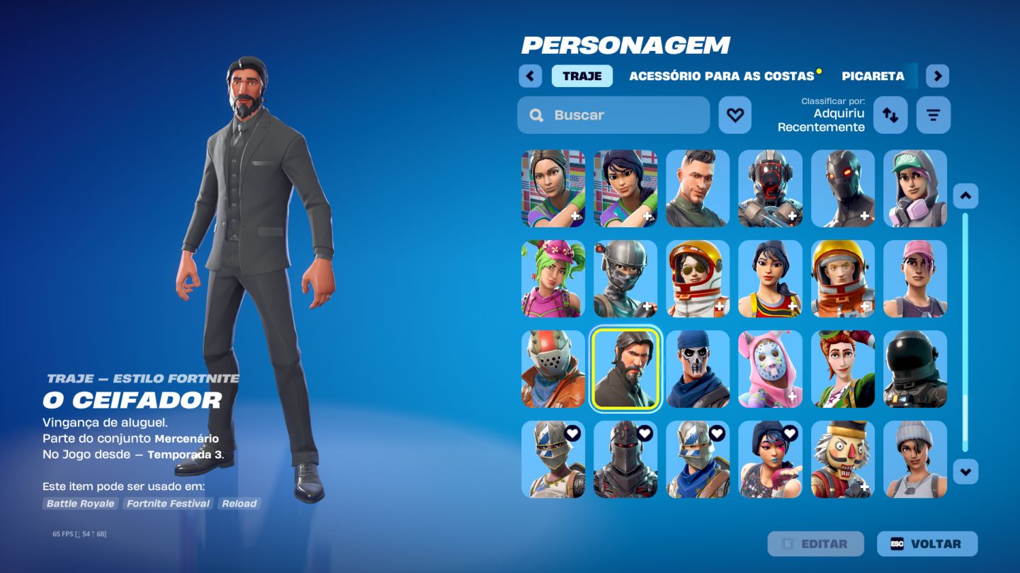 Conta OG Fortnite: Black Knight, Cap 1 S2-S7 Full, Minty + Leviatã,
