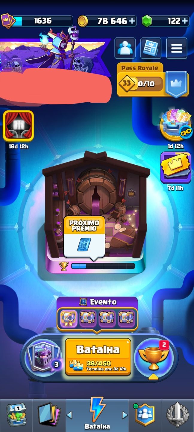 CONTA CLASH ROYALE INSANA! 13 EVOLUÇÕES, CARTAS LVL 16 E 78K DE OURO!