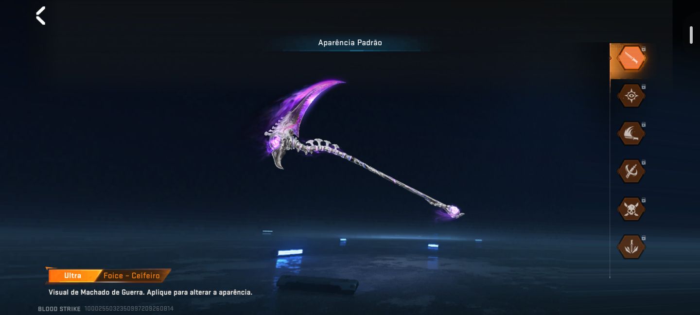 CONTAS BLOOD STRIKE LV1 COM ITENS NA CARTA/COMPRADOS