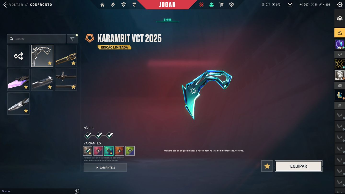 Conta full acesso de valorant com diversas skins.