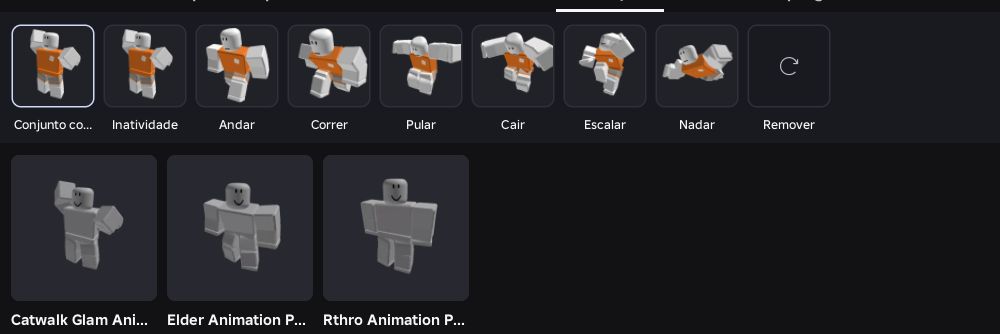 CONTA DO ROBLOX COM SKINS E ANIMAÇOES EXCLUSIVAS