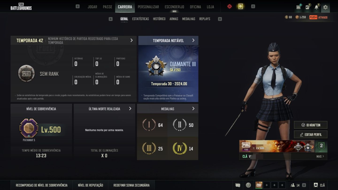 CONTA PUBG 9 PROGRECIVAS