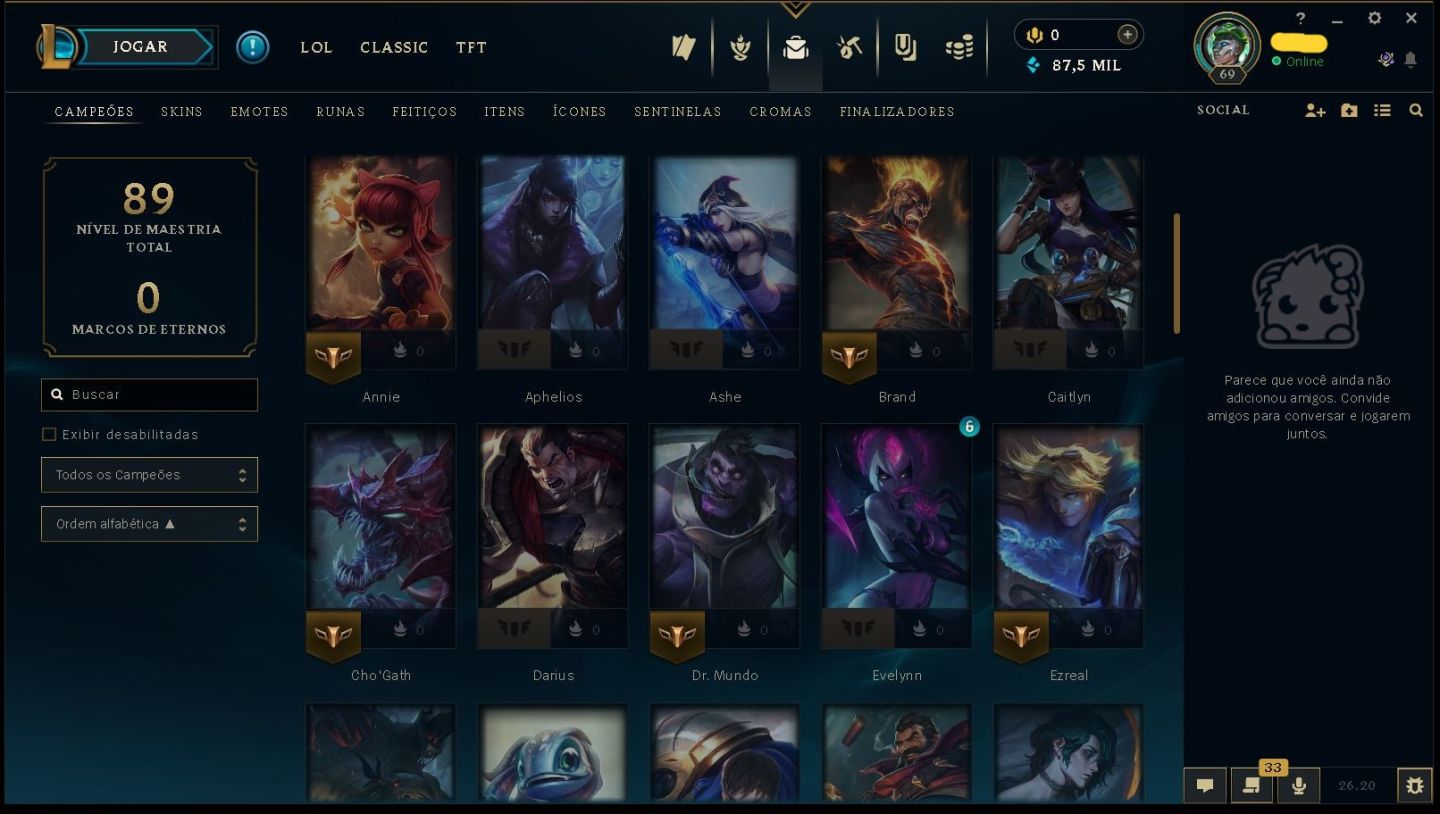 (100% SEGURA) CONTA SMURF - PLATINA 2 - 87,5K EA - SKINS - UPADA À MÃO