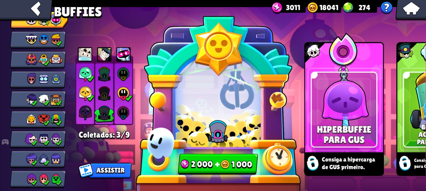 Conta Brawl 35k k troféus 105 brawlers e mais de 300 Skins!