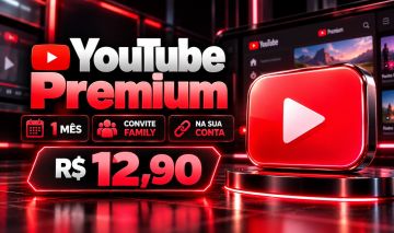 YouTube Premium 1 Mês | Convite Familiar | Conta Google