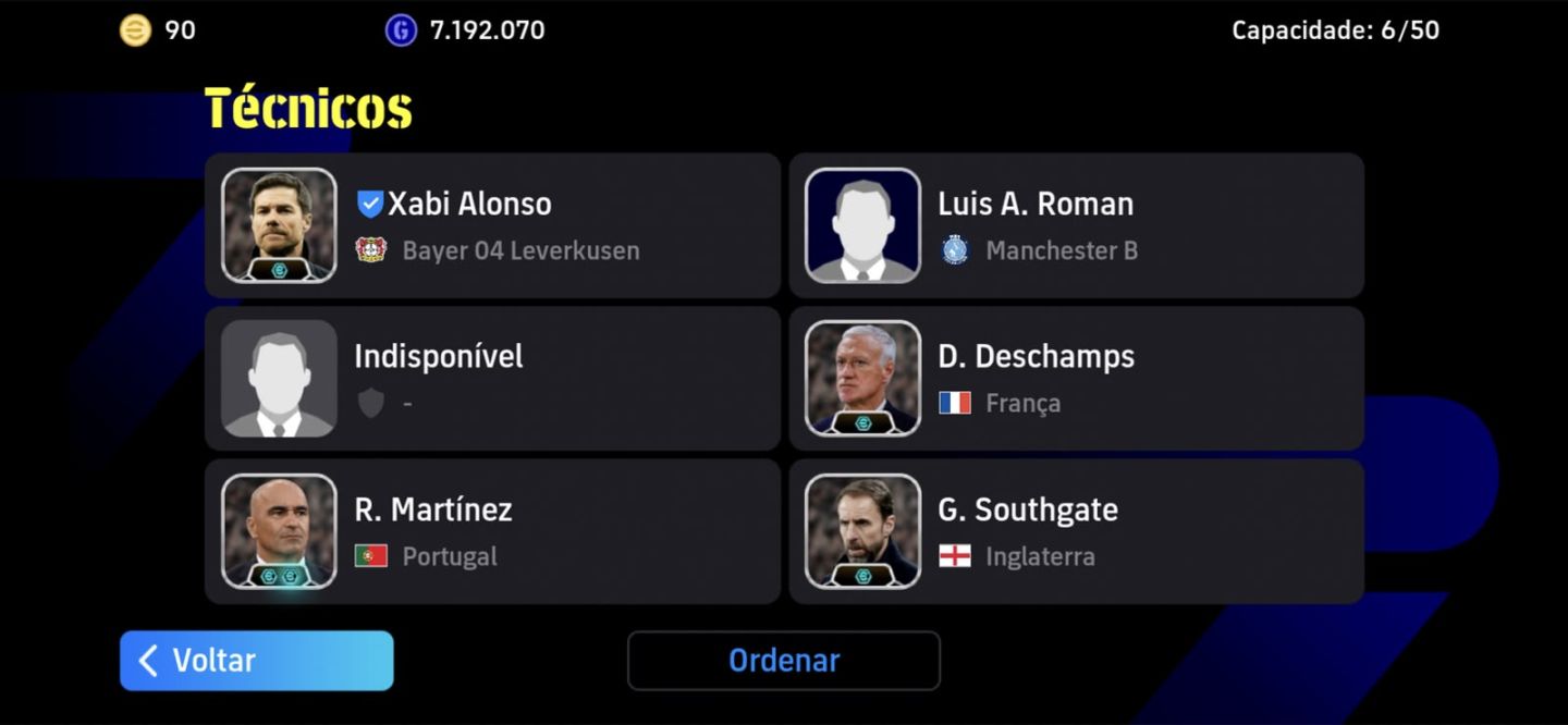 Conta Efootball - Messi 2012, Batistuta, Griezman, Buffon 105, Neymar copa 2014