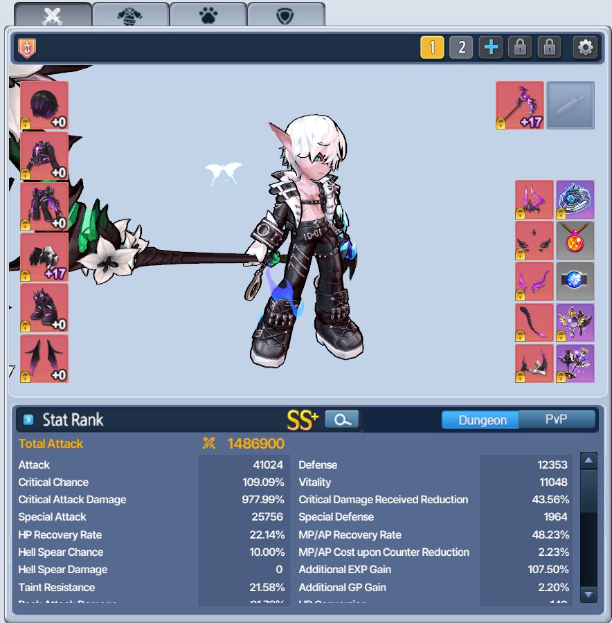 Conta EndGame GrandChase Classic C-Lvl 635 | Média da conta 1KK+