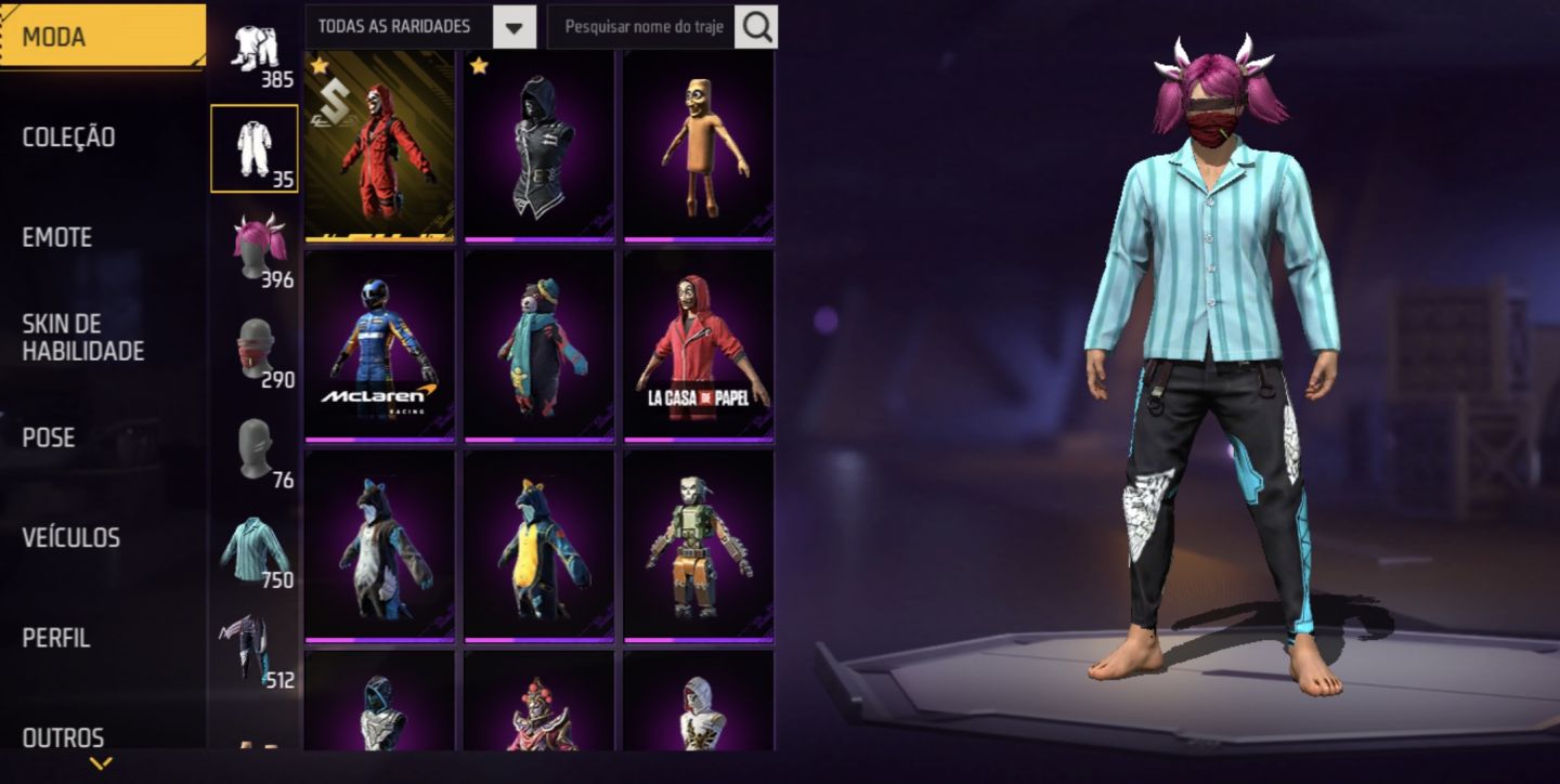 CONTA FREE FIRE COM RAGNAROK, SEM NENHUM EMAIL DE RECUPERAÇÃO