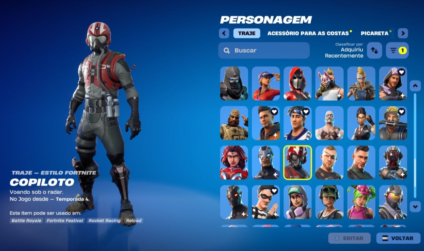 Conta Fortnite com Salve o mundo, itens e skins raras, 1400 Vbucks, varios jogos